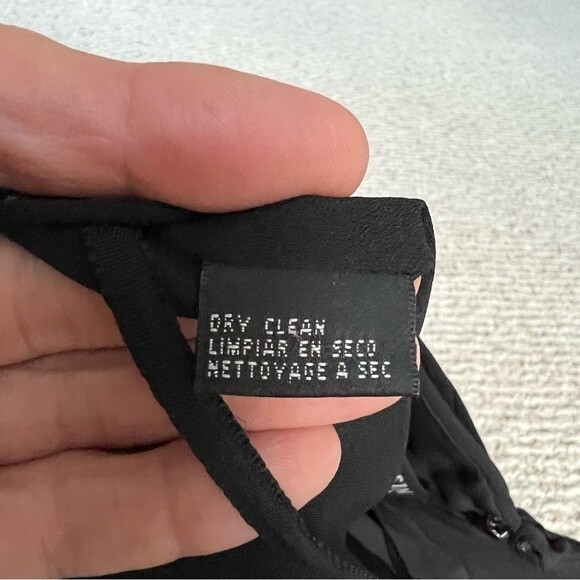 Anne Klein black 100% silk dress - Picture 11 of 11